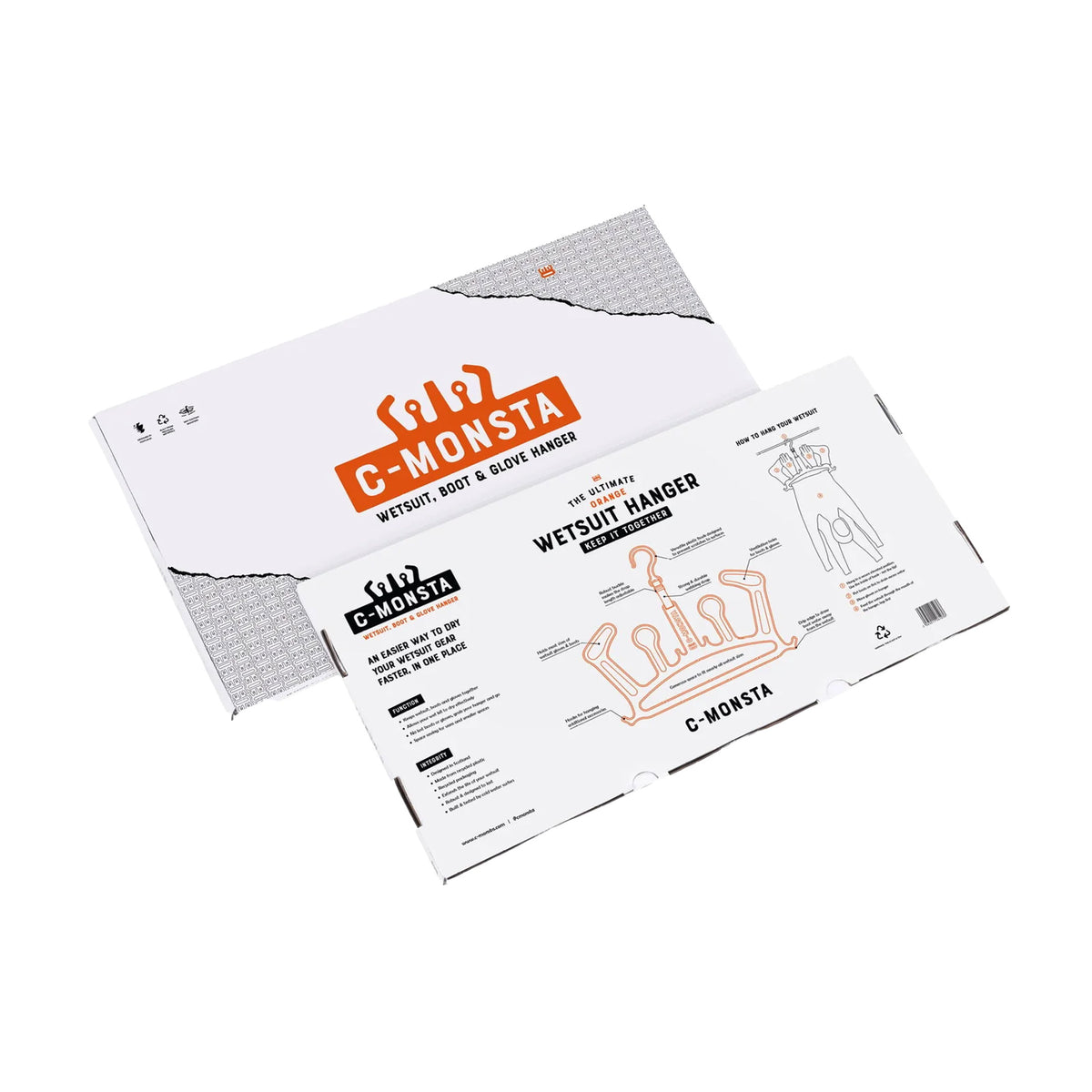 C-Monsta Recycled Wetsuit Hanger Dryer V2 - Orange - Wetsuit Hanger by C-Monsta One Size