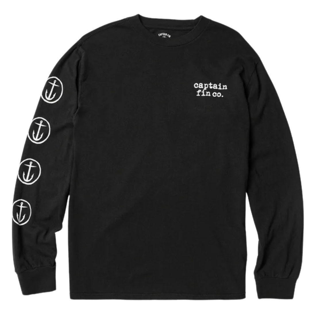 Captain Fin Co Anchor Longsleeve T-Shirt - Black