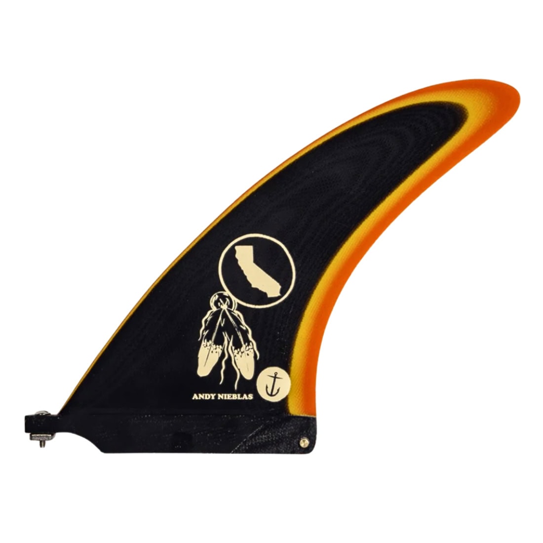 Captain Fin Co Andy Nieblas 7.5" Longboard Single Fin - Black