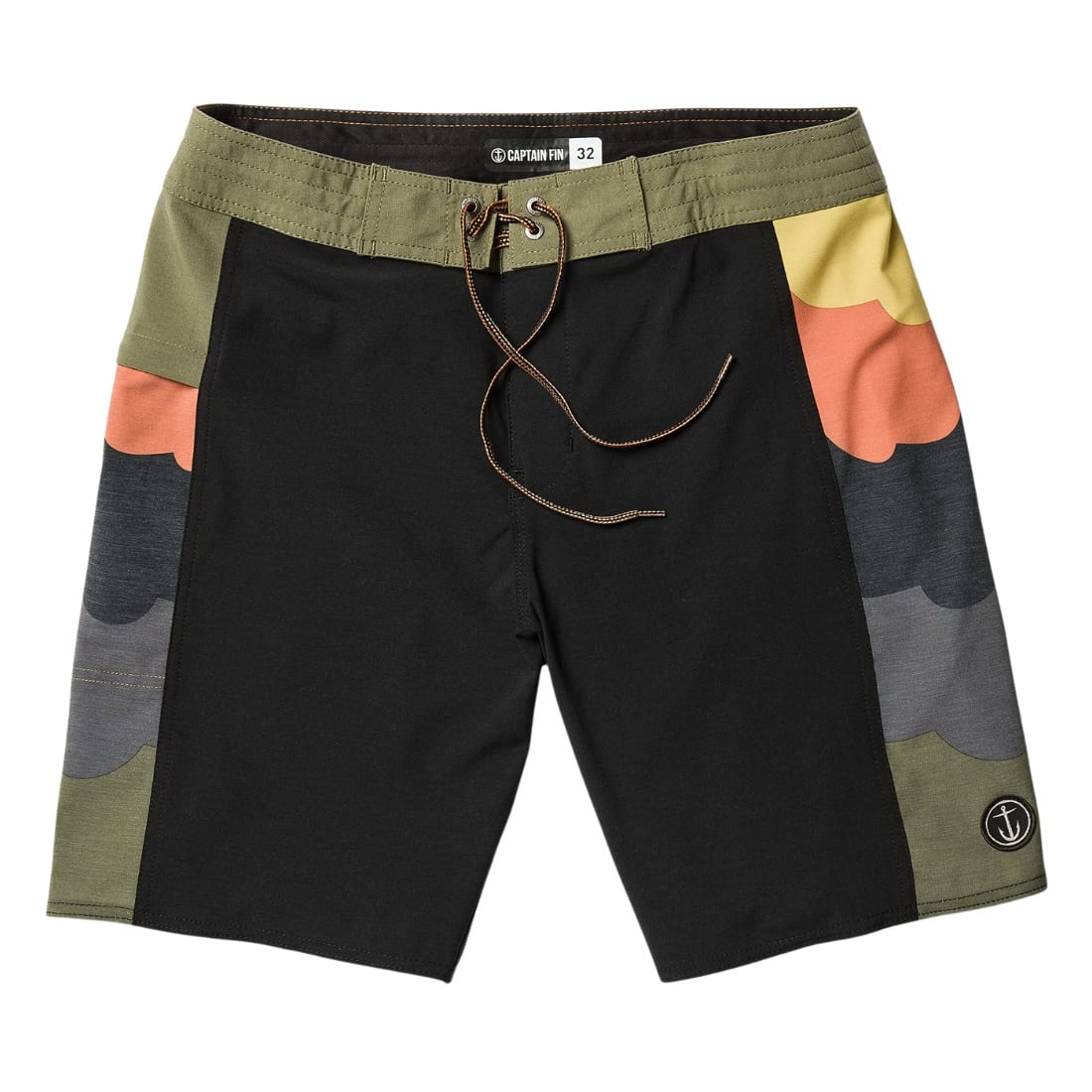 Captain Fin Co Keyhole Pack Boardshorts - Black