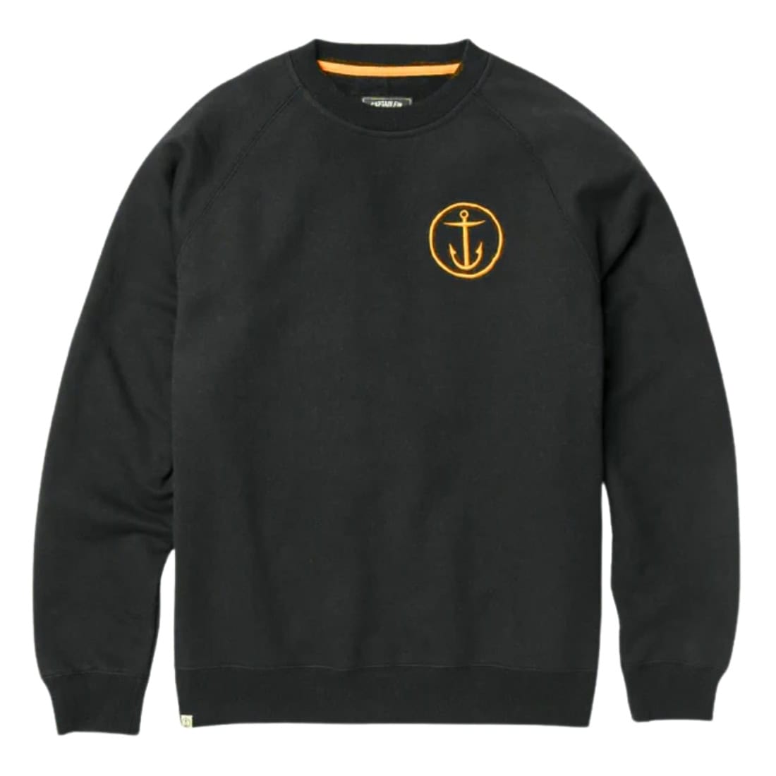 Captain Fin Co Shweaty Anchor Crew Sweatshirt - Black - Mens Crew Neck Sweatshirt by Captain Fin Co