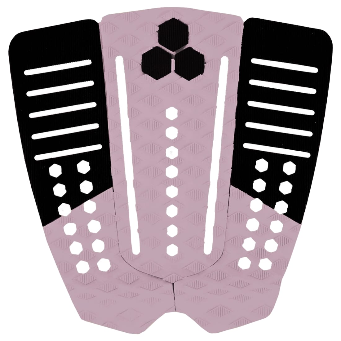 Channel Islands 50/50 Arch 3 Piece Tail Pad - Black/Pink - 3 Piece Tail Pad by Channel Islands