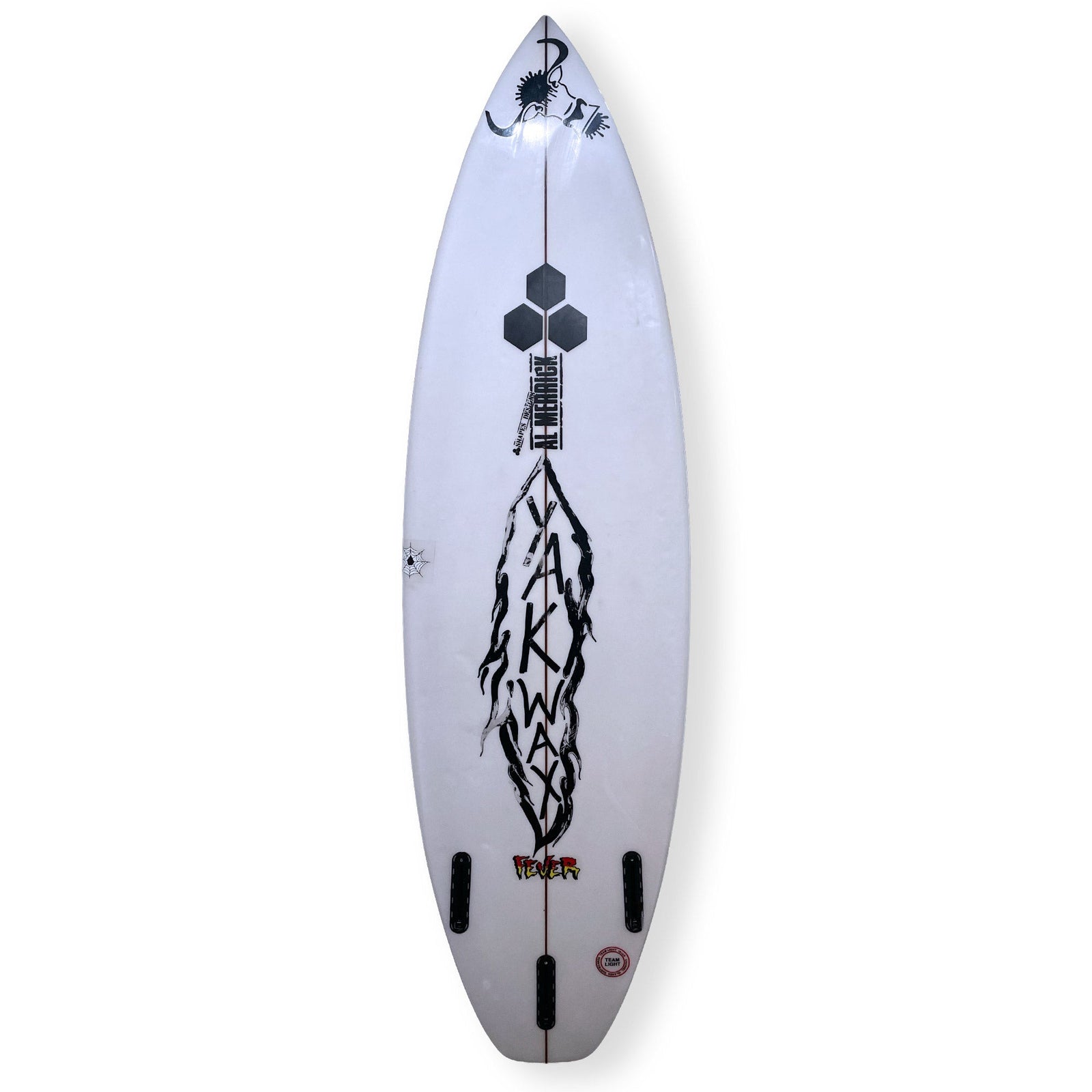 Channel Islands 5'10 Fever Second Hand Shortboard - 25.4L - White - Second Hand Shortboard by Channel Islands 5ft 10