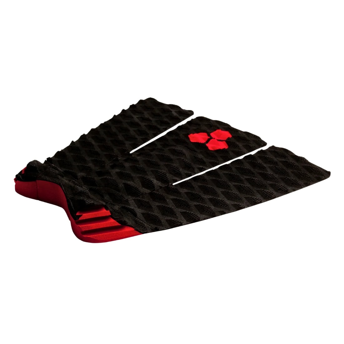 Channel Islands Reef Heazlewood Signature Traction Tail Pad - Black - 3 Piece Tail Pad by Channel Islands