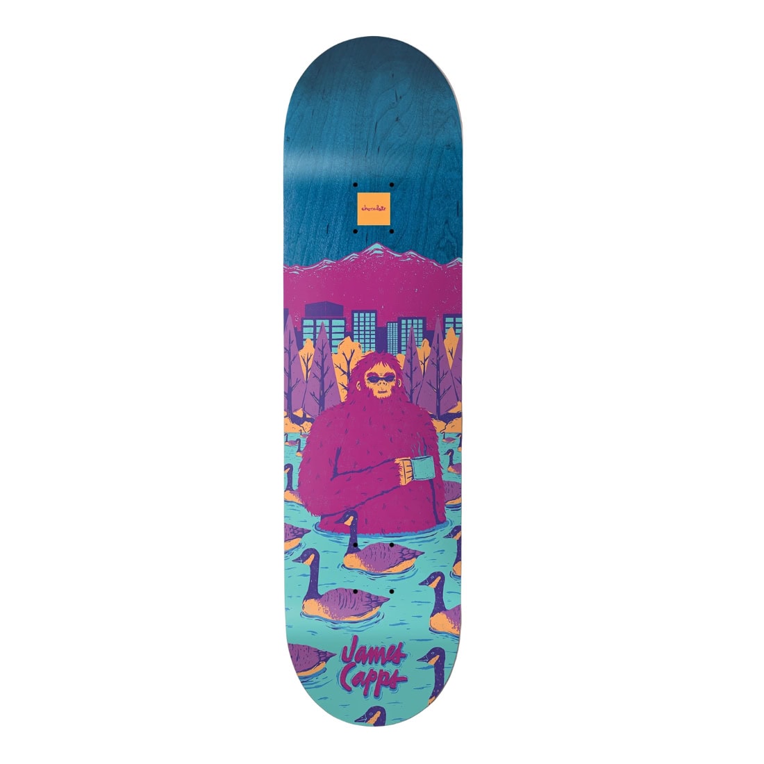 Chocolate 8.375" James Capps Sasquatch Deck - Multi - Skateboard Deck by Chocolate 8.375 inch