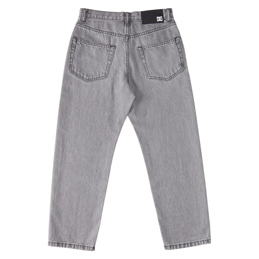 DC Boys Worker Baggy Denim Jeans - Grey Wash - Boys Relaxed/Loose Denim Jeans by DC