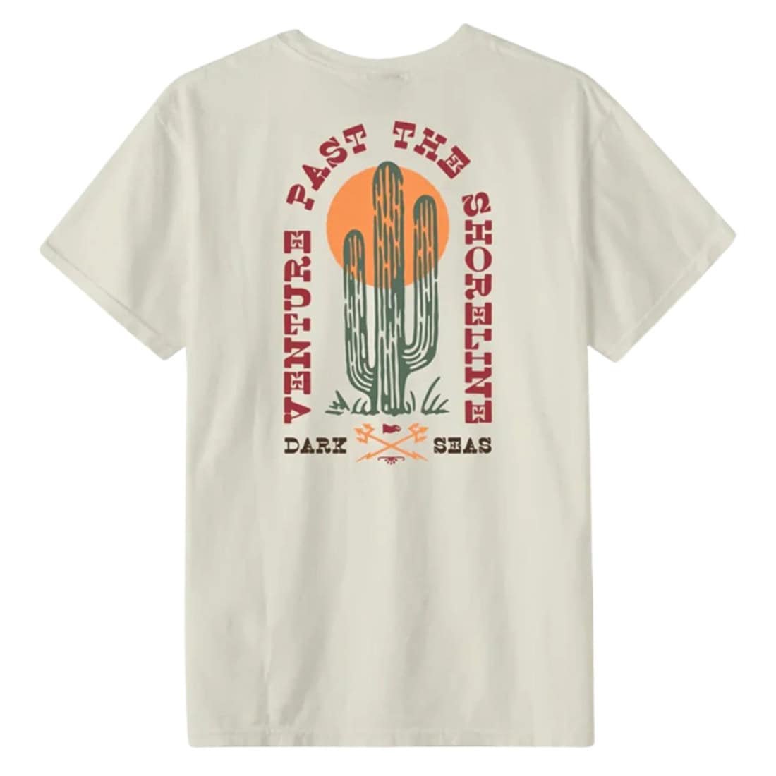 Dark Seas Saguaro T-Shirt - Antique White - Mens Graphic T-Shirt by Dark Seas