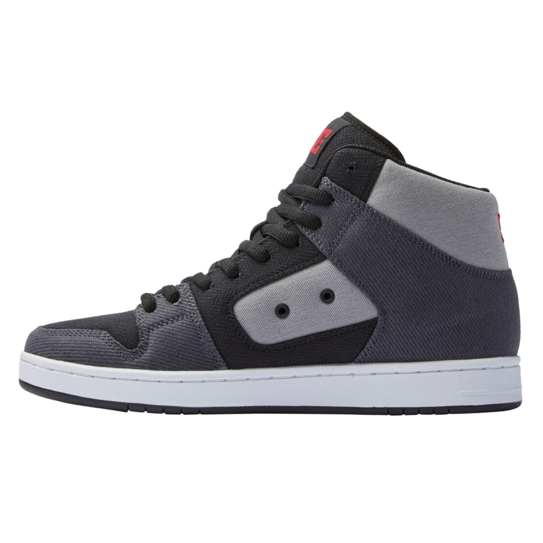 Dc Manteca 4 High Top Zero Waste Shoes - Black Red Grey - Mens High Top Trainers by DC