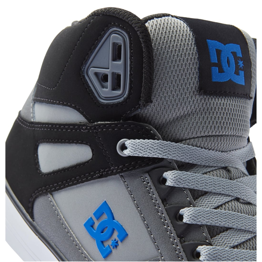 DC Pure High Top WC Shoes - Black/Grey/Blue