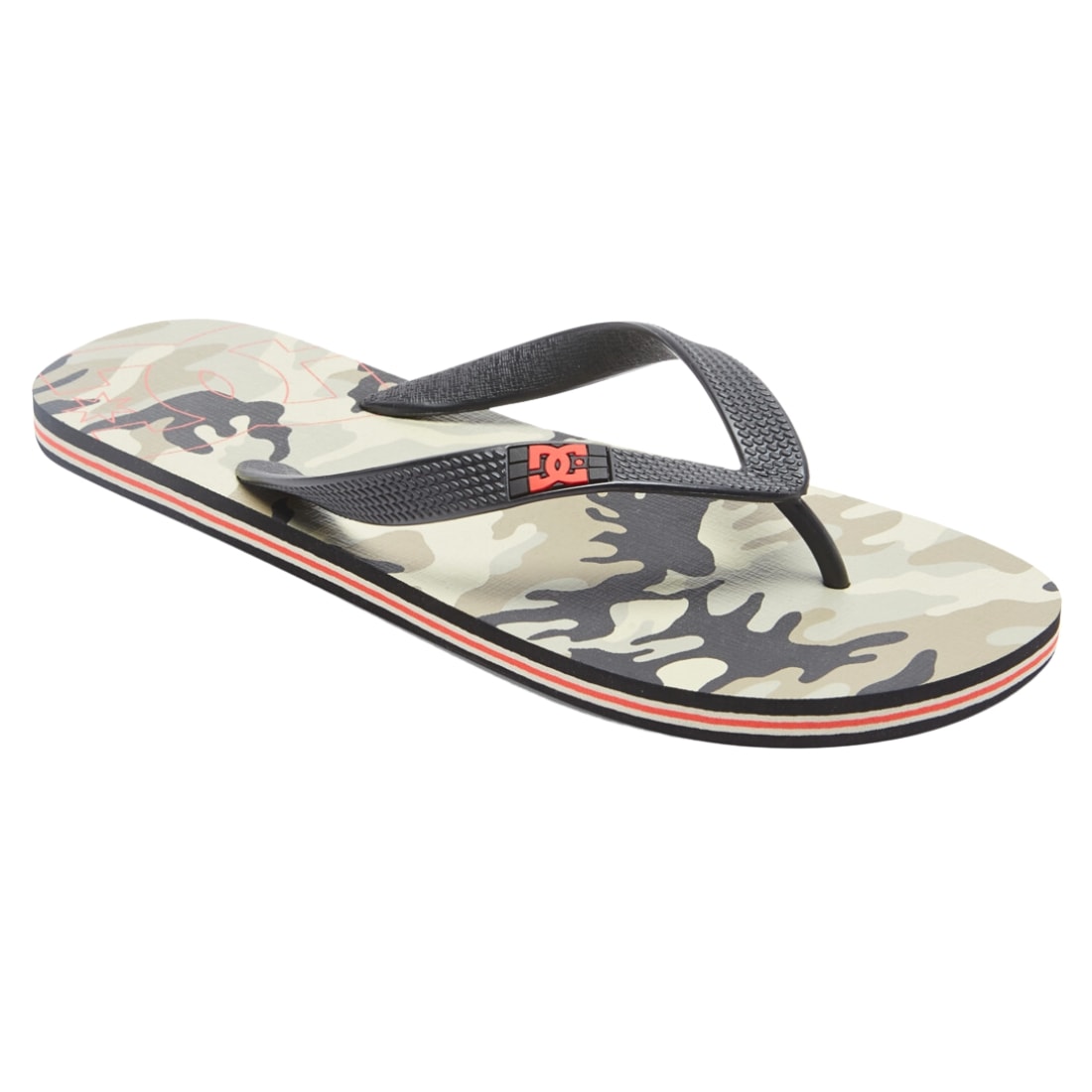 DC Spray Sandal Flip Flops - Tan/Camo - Mens Flip Flops by DC