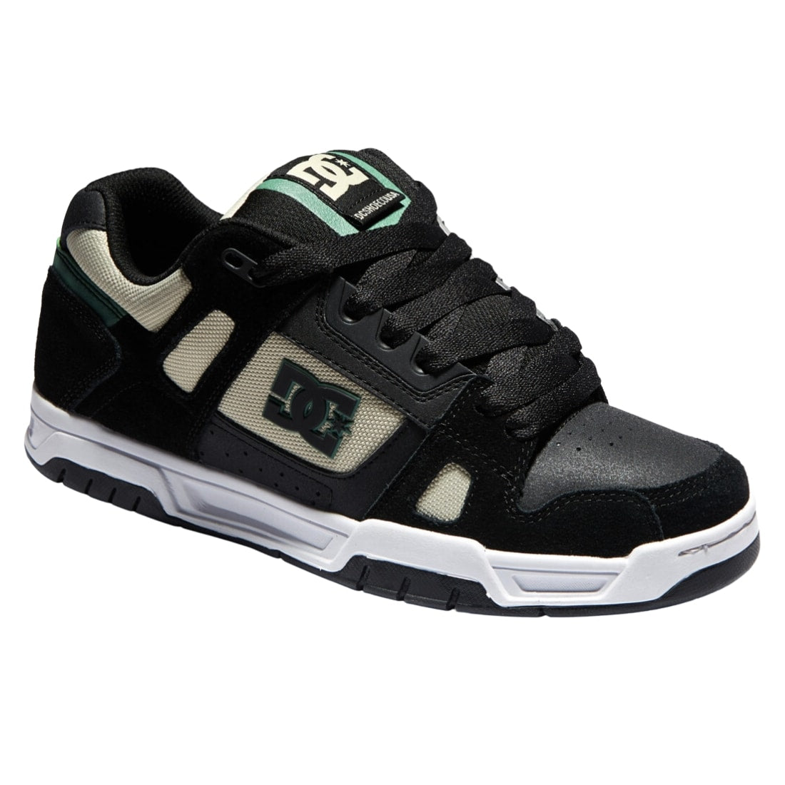 DC Stag Skate Shoes - Tan/Green