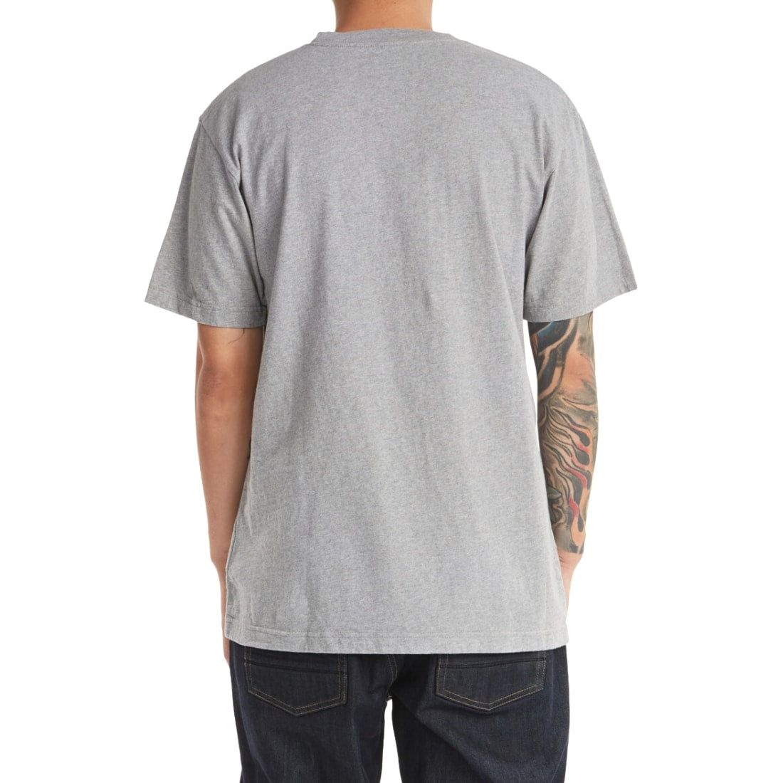 Dc Star T-Shirt - Heather Grey - Mens Skate Brand T-Shirt by DC