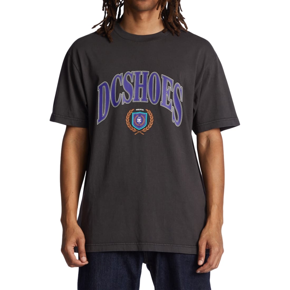 DC Upper Class T-Shirt - Black Enzyme Wash