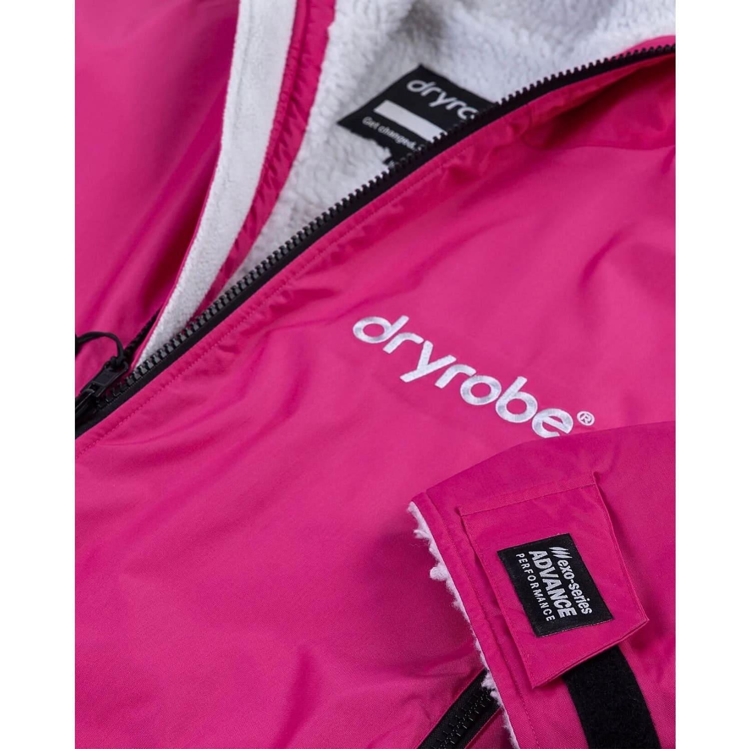 Changing Robe Pink Dryrobe Advance Long Sleeve Drying & Changing Robe - Pink/Light Grey ...