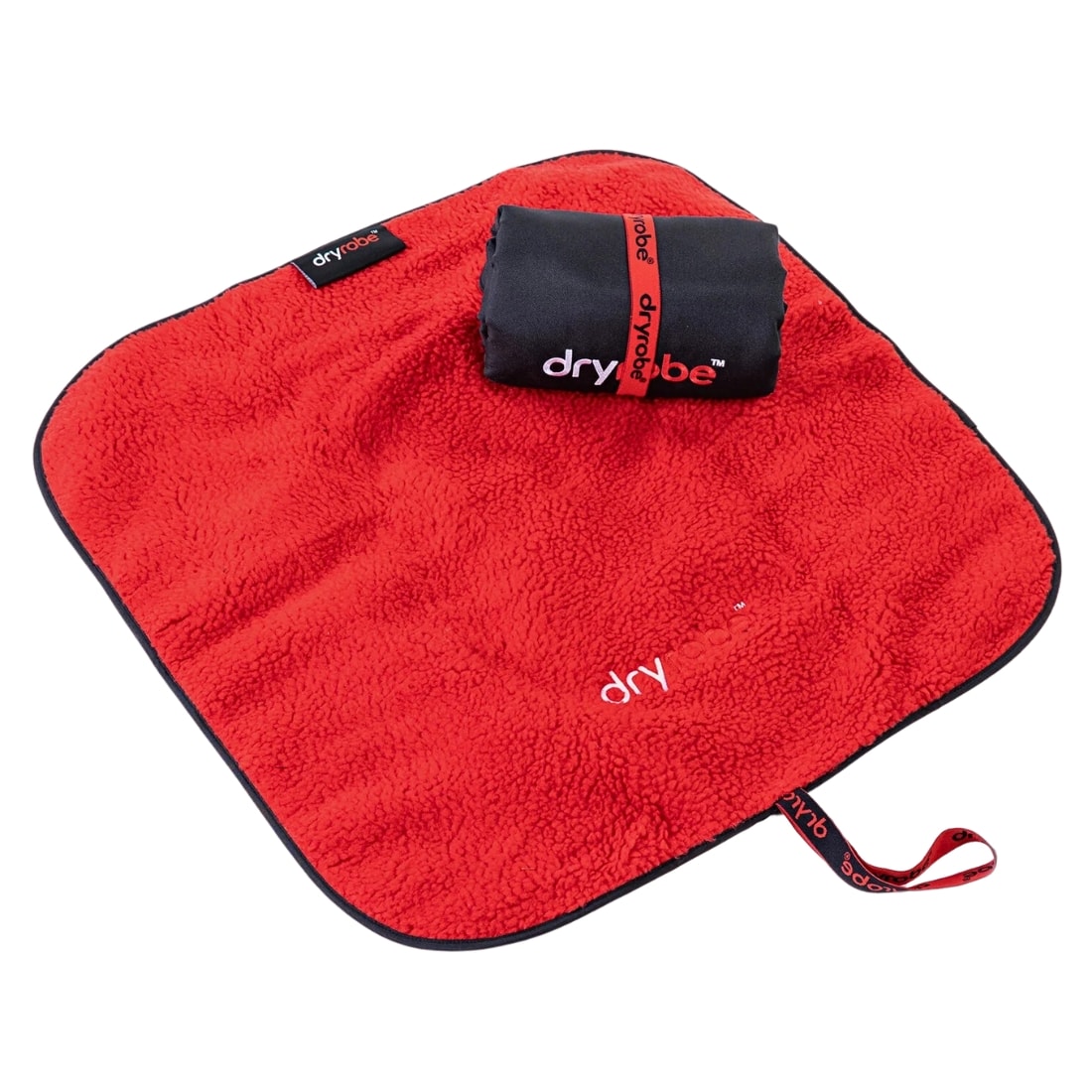 Dryrobe Changing Mat - Black Red - Wetsuit Change Mat by Dryrobe 60cm x 60cm