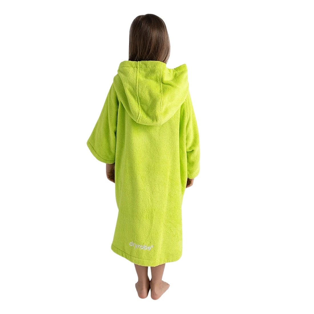 Dryrobe Kids Towel Changing Robe - Lime Green - Changing Robe Poncho Towel by Dryrobe