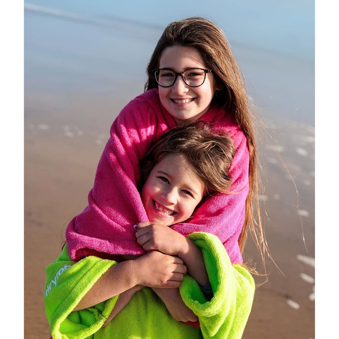 Dryrobe Kids Towel Changing Robe - Lime Green