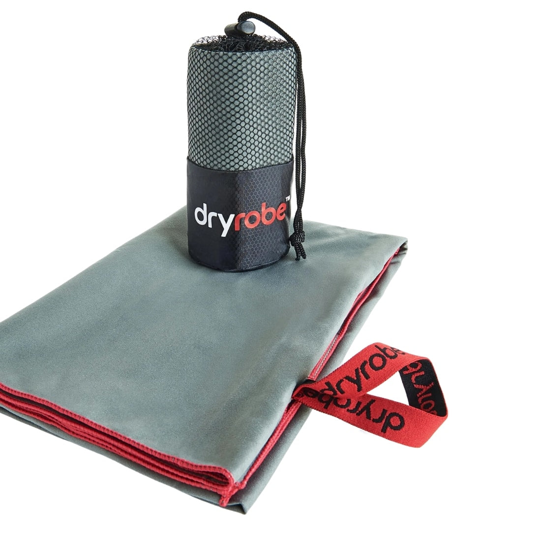 Dryrobe Micro Fibre Towel V3 - Grey/Red