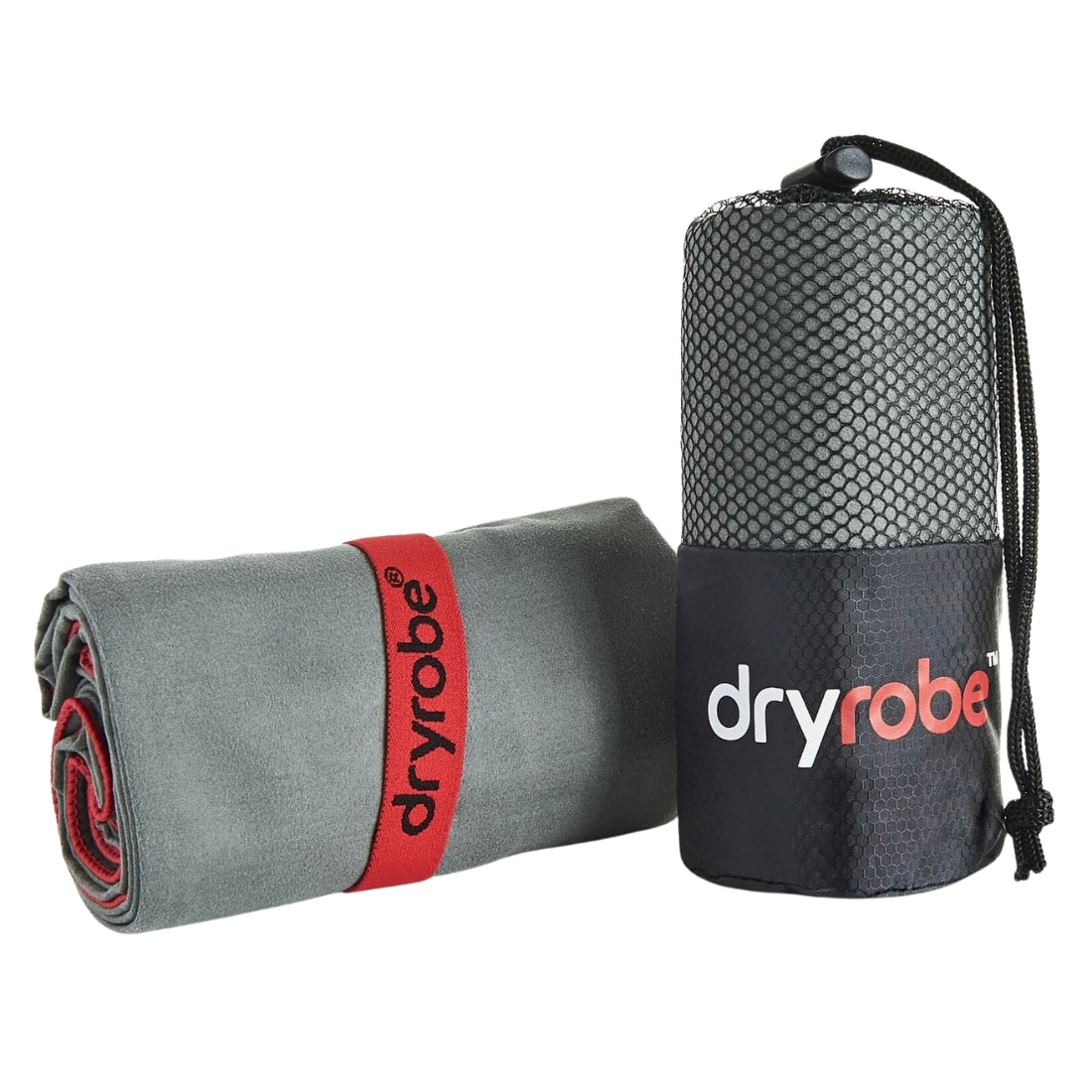 Dryrobe Micro Fibre Towel V3 - Grey/Red