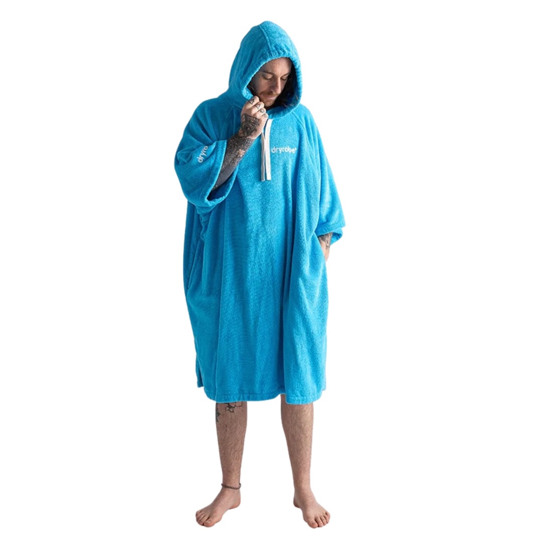 Dryrobe Towel Robe - Blue - Changing Robe Poncho Towel by Dryrobe