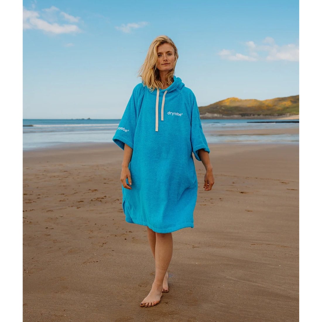 Dryrobe Towel Robe - Blue - Changing Robe Poncho Towel by Dryrobe