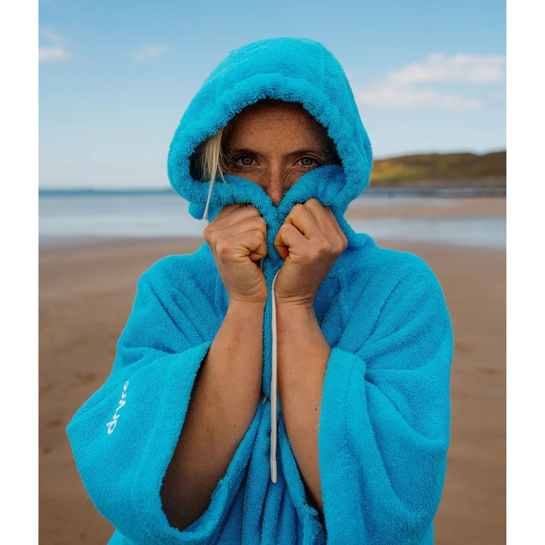 Dryrobe Towel Robe - Blue - Changing Robe Poncho Towel by Dryrobe