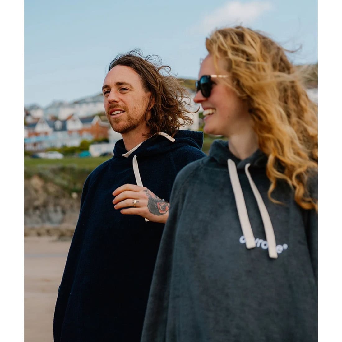 Dryrobe Towel Robe - Dark Slate - Changing Robe Poncho Towel by Dryrobe