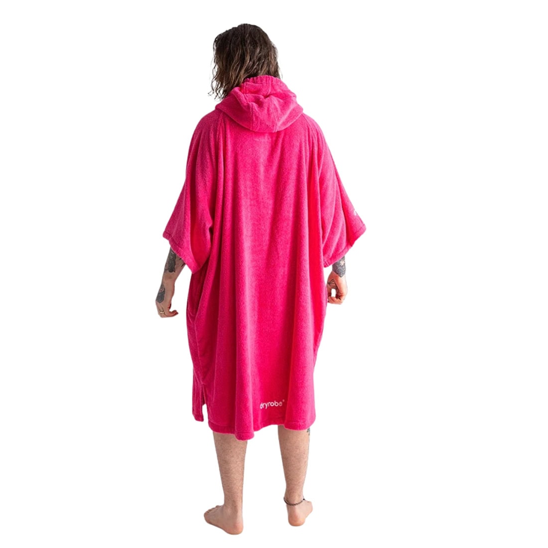 Dryrobe Towel Robe - Hot Pink - Changing Robe Poncho Towel by Dryrobe M