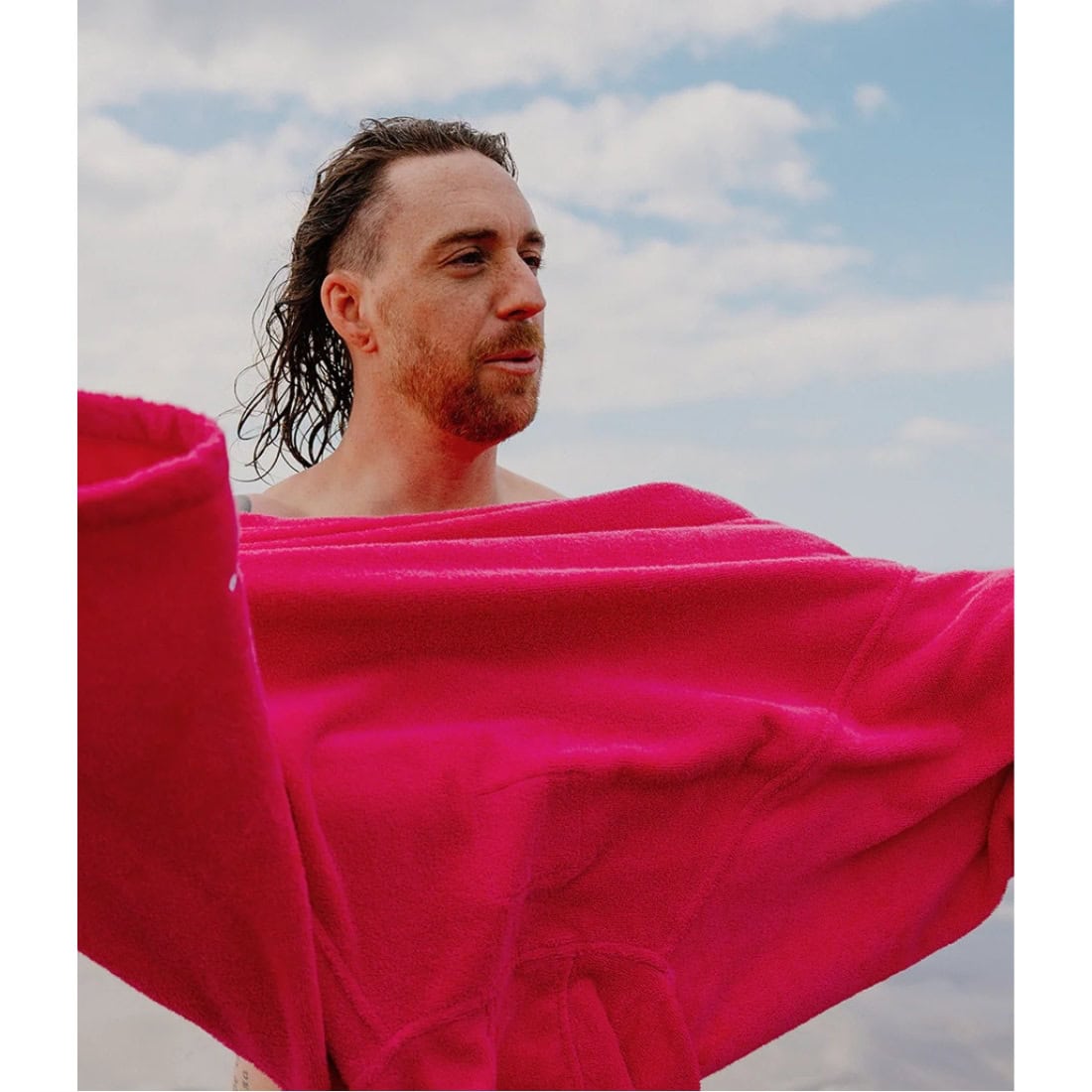 Dryrobe Towel Robe - Hot Pink - Changing Robe Poncho Towel by Dryrobe M