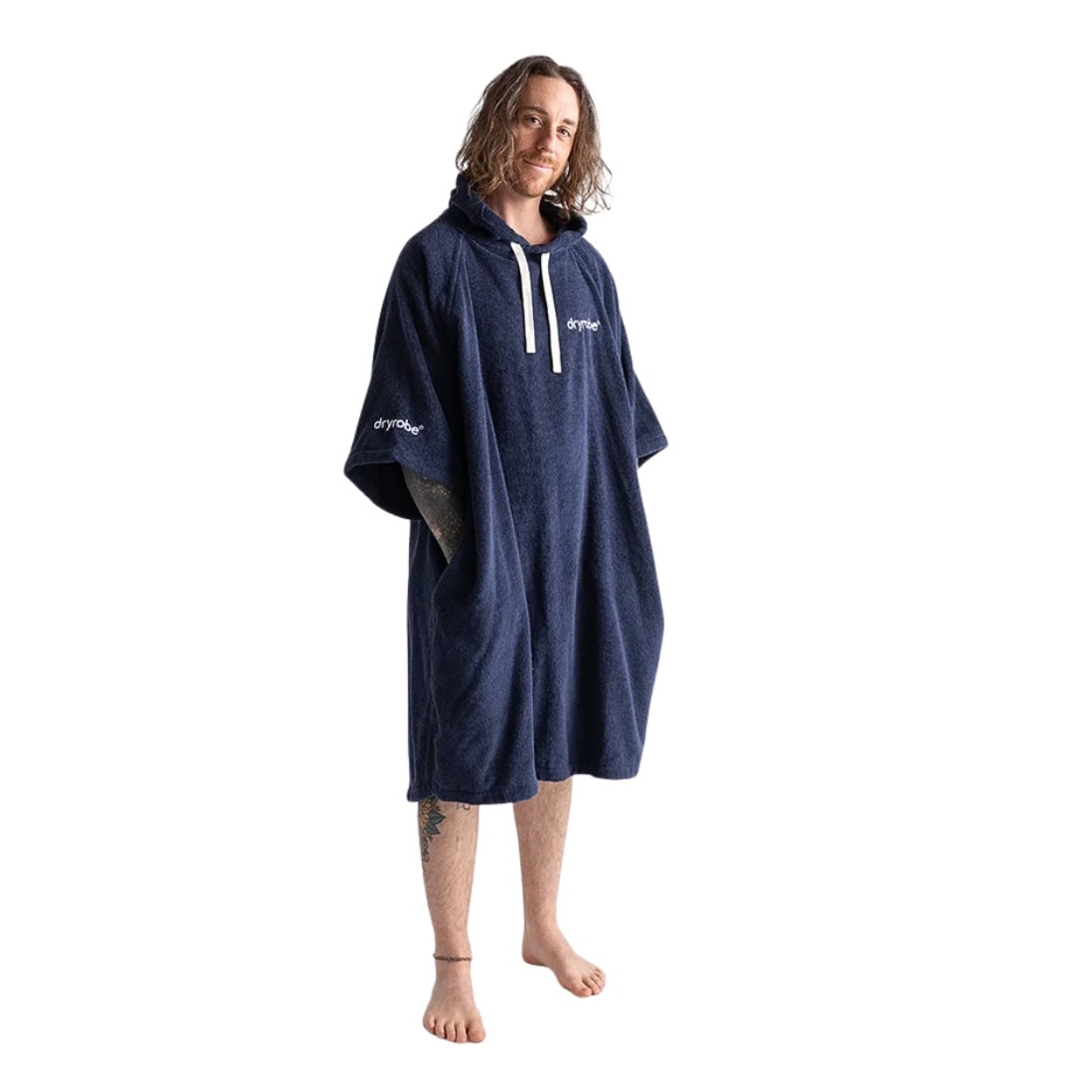 Dryrobe Towel Robe - Navy - Changing Robe Poncho Towel by Dryrobe