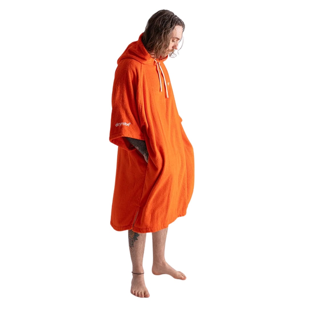 Dryrobe Towel Robe - Orange - Changing Robe Poncho Towel by Dryrobe