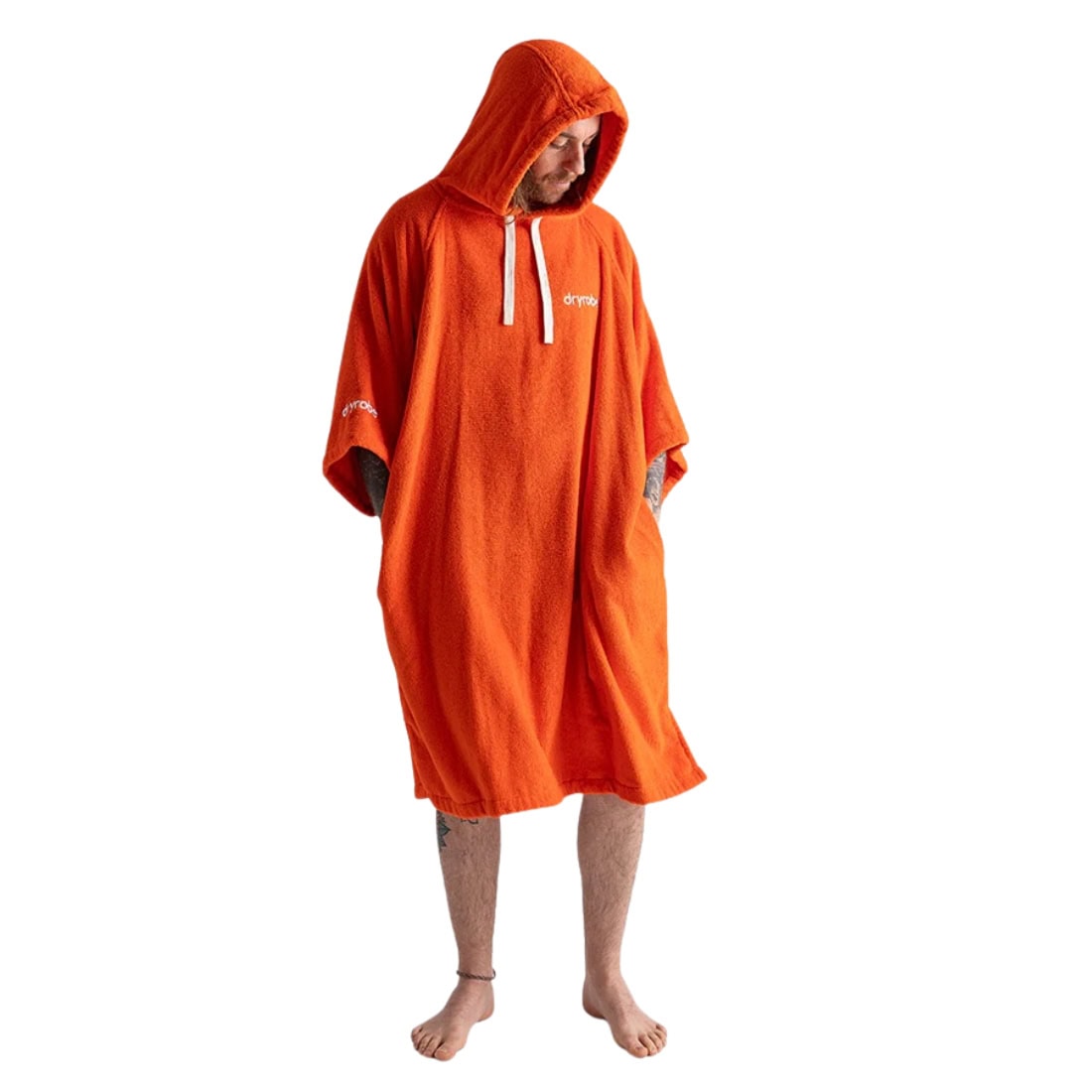 Dryrobe Towel Robe - Orange - Changing Robe Poncho Towel by Dryrobe