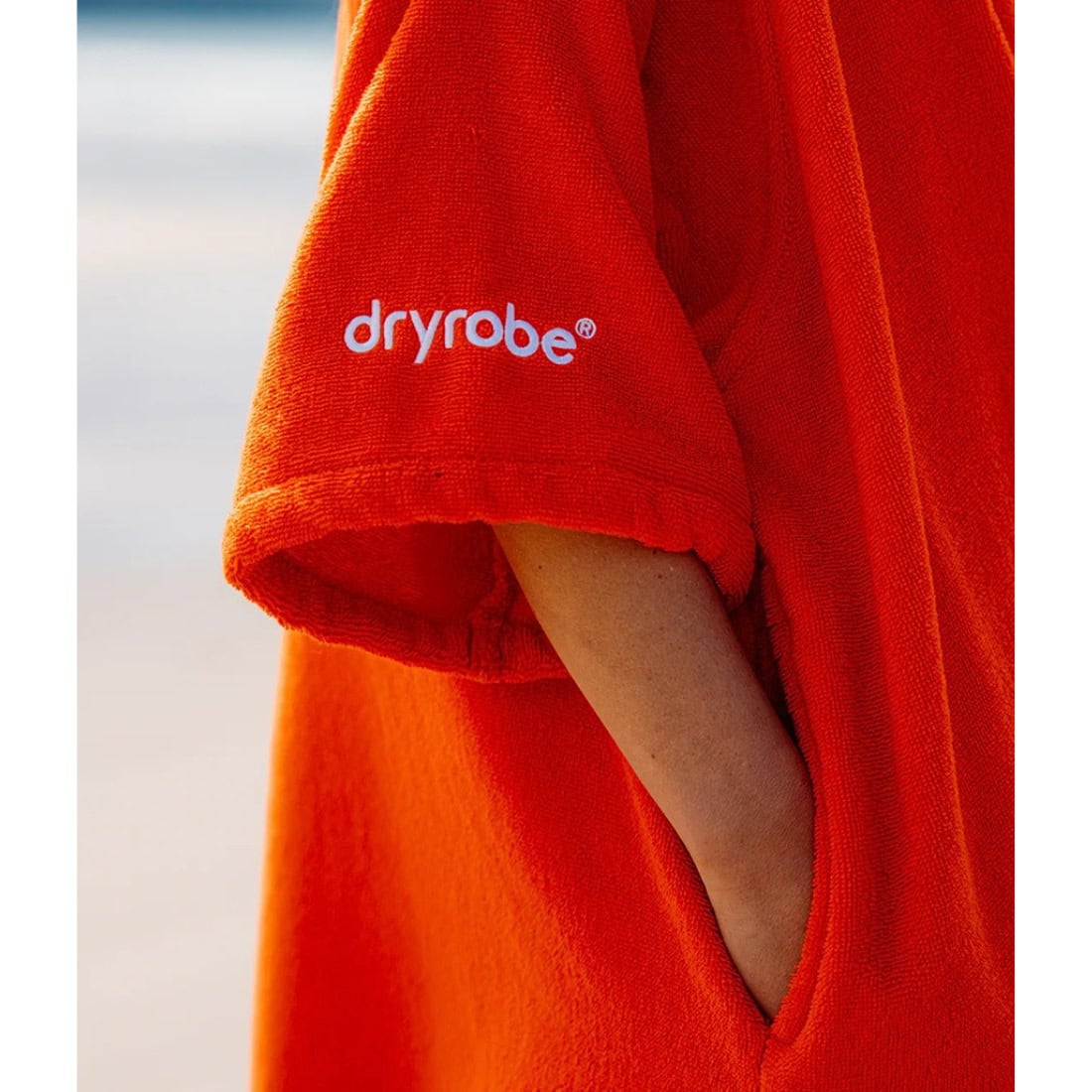 Dryrobe Towel Robe - Orange - Changing Robe Poncho Towel by Dryrobe