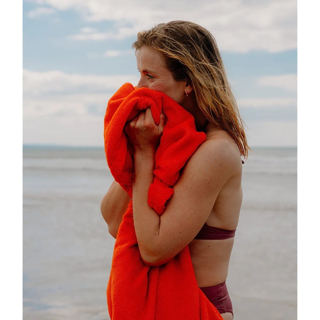 Dryrobe Towel Robe - Orange - Changing Robe Poncho Towel by Dryrobe