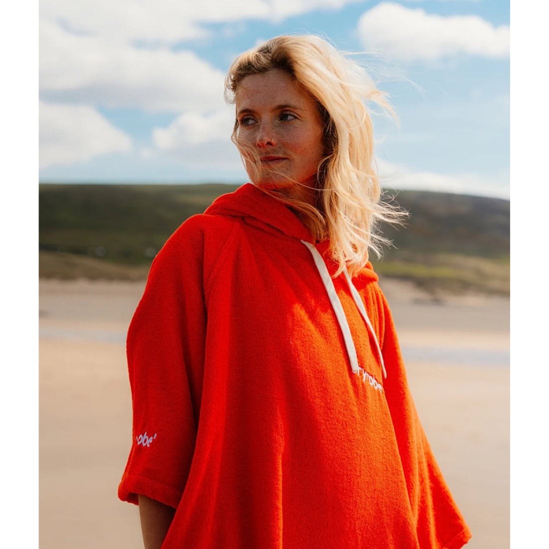 Dryrobe Towel Robe - Orange - Changing Robe Poncho Towel by Dryrobe