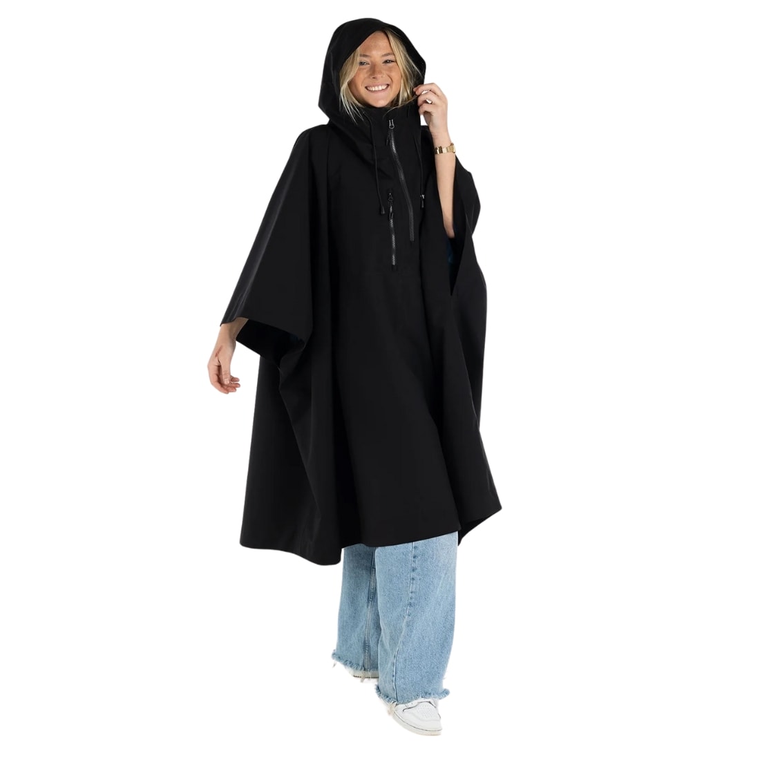 Dryrobe Waterproof Poncho - Black - Changing Robe Poncho Towel by Dryrobe One Size