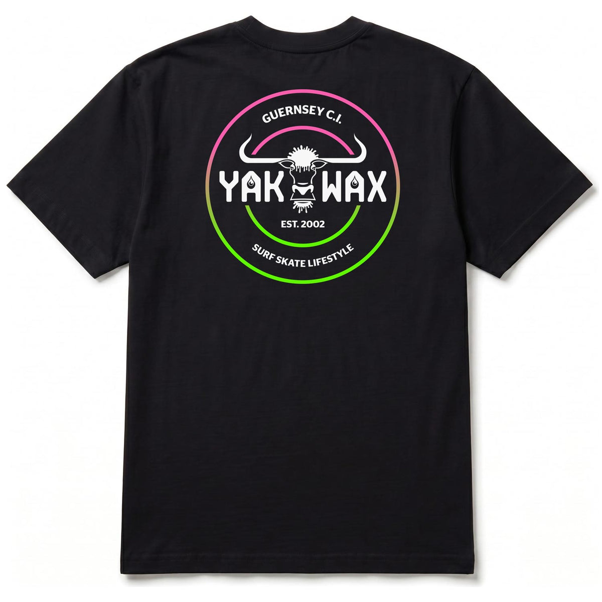 Yakwax Est 2002 T-Shirt - Black/Fruit - Mens Graphic T-Shirt by Yakwax