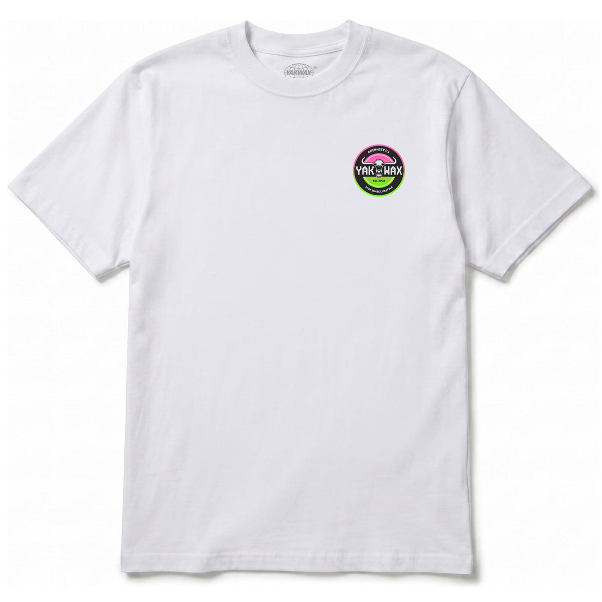 Yakwax Est 2002 T-Shirt - White/Fruit - Mens Graphic T-Shirt by Yakwax