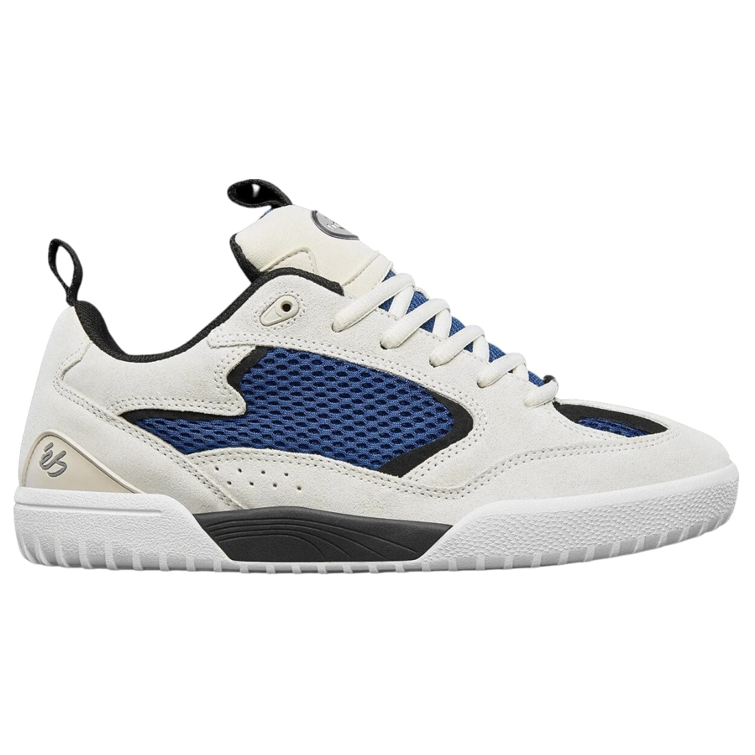 Es Quattro Skate Shoes - White/Blue/Black - Mens Skate Shoes by eS