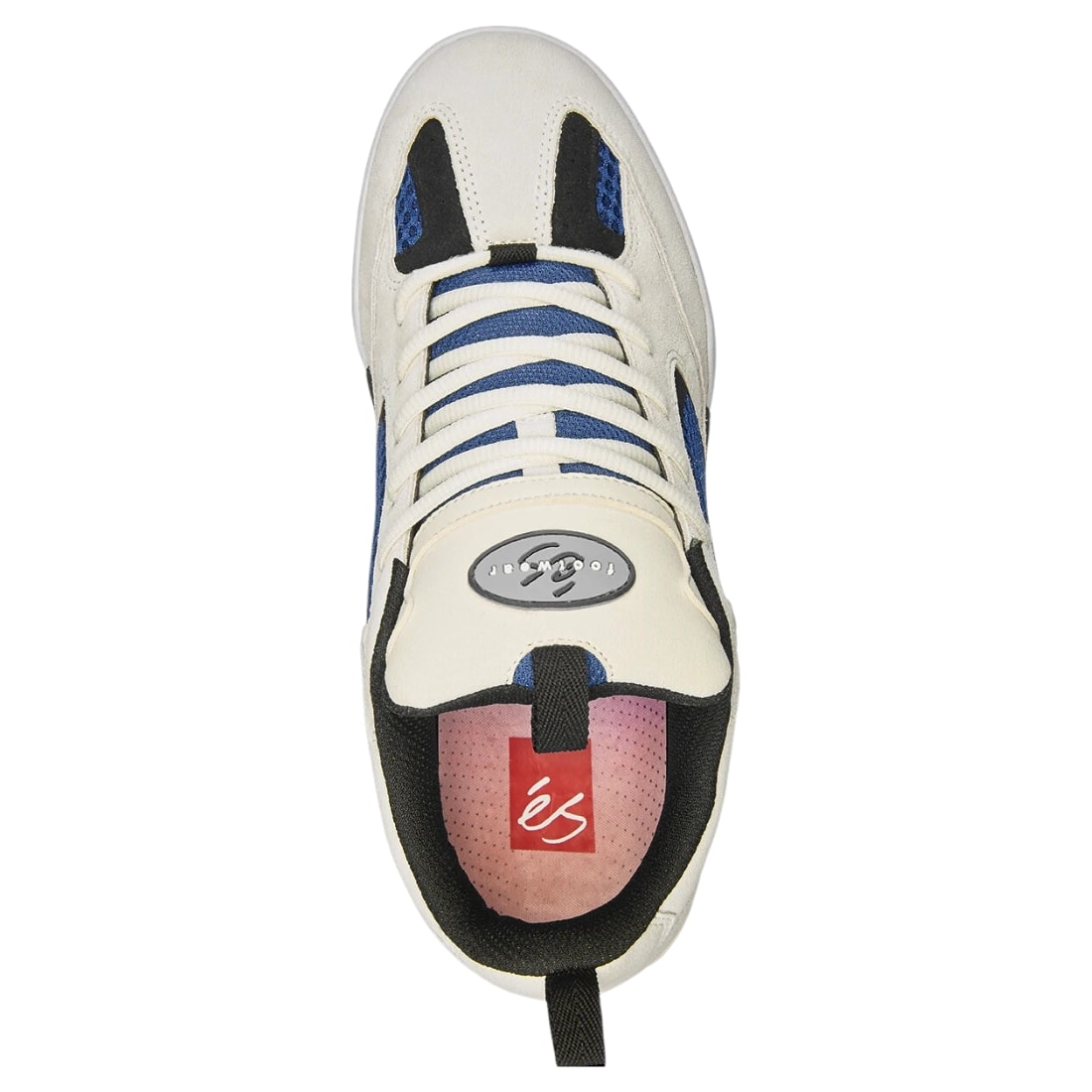 Es Quattro Skate Shoes - White/Blue/Black - Mens Skate Shoes by eS