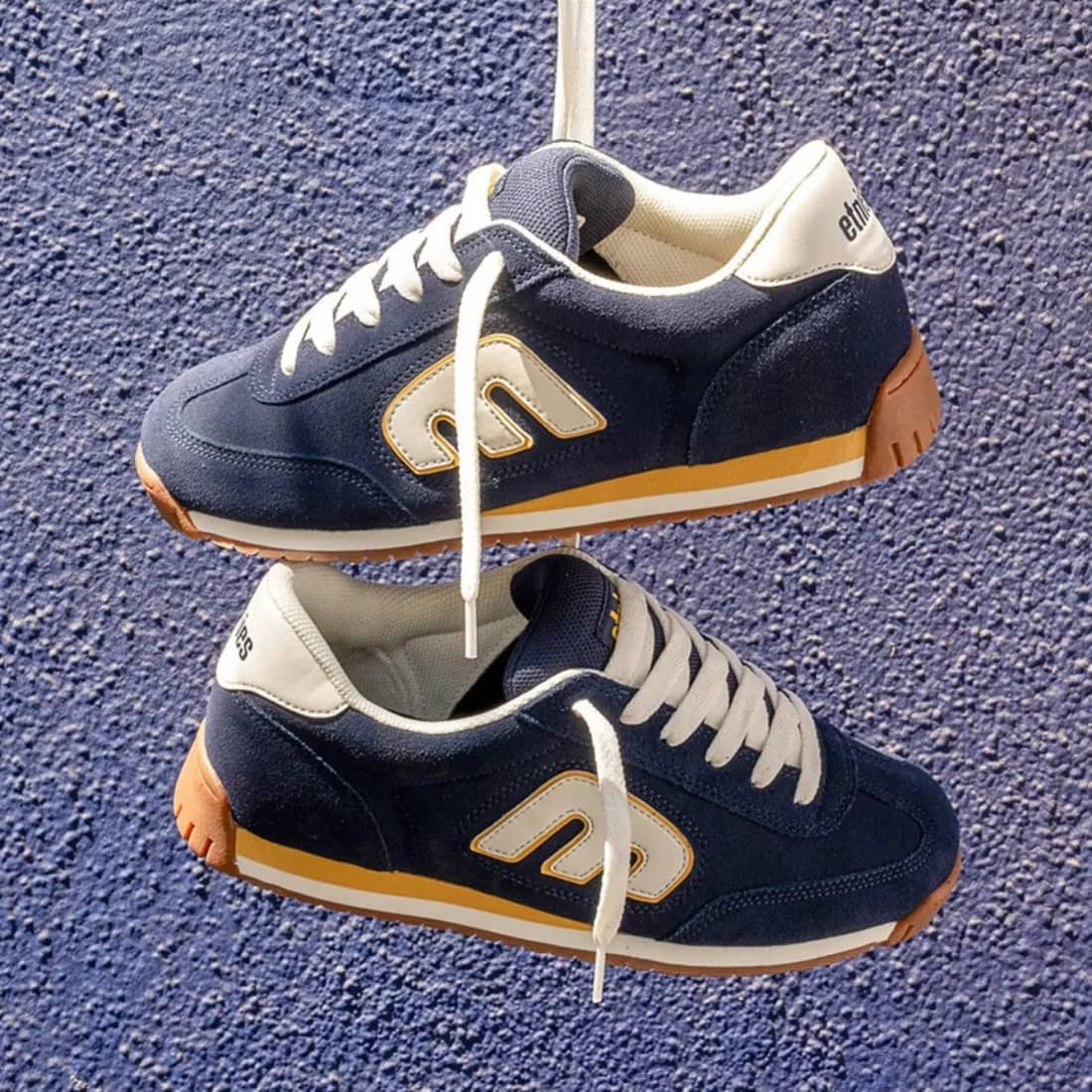 Etnies Locut 2K Skate Shoes - Navy/Yellow