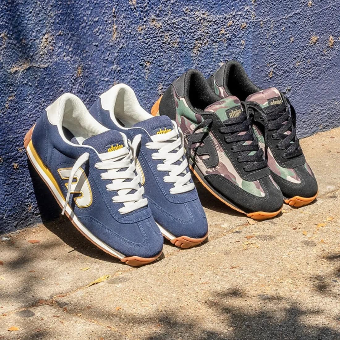 Etnies Locut 2K Skate Shoes - Navy/Yellow