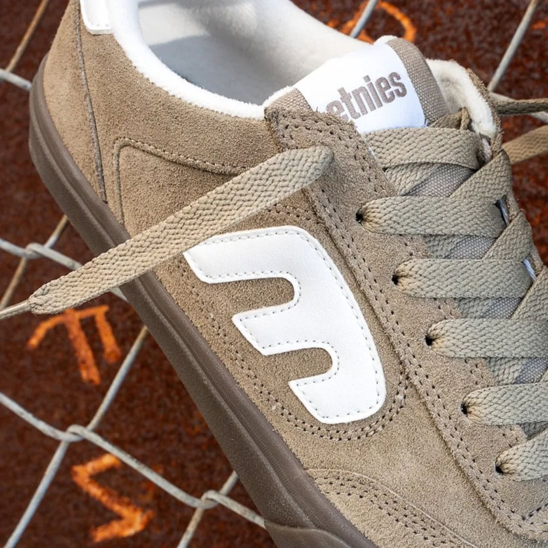 Etnies Locut Vulc Skate Shoes - Warm Grey - Mens Skate Shoes by Etnies
