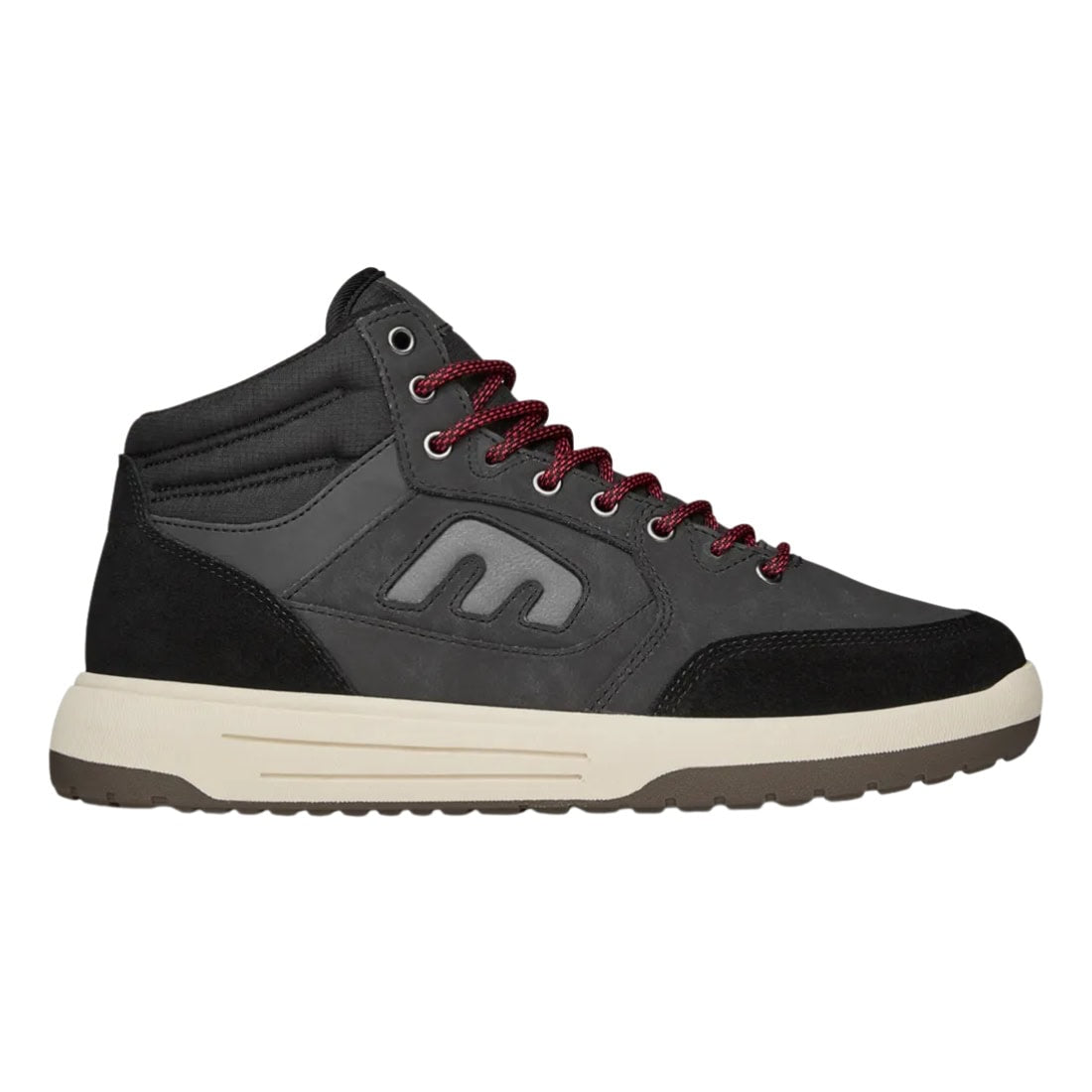 Etnies Loot HI WR Water Resistant Shoes - Black/Dark Grey - Mens High Top Trainers by Etnies