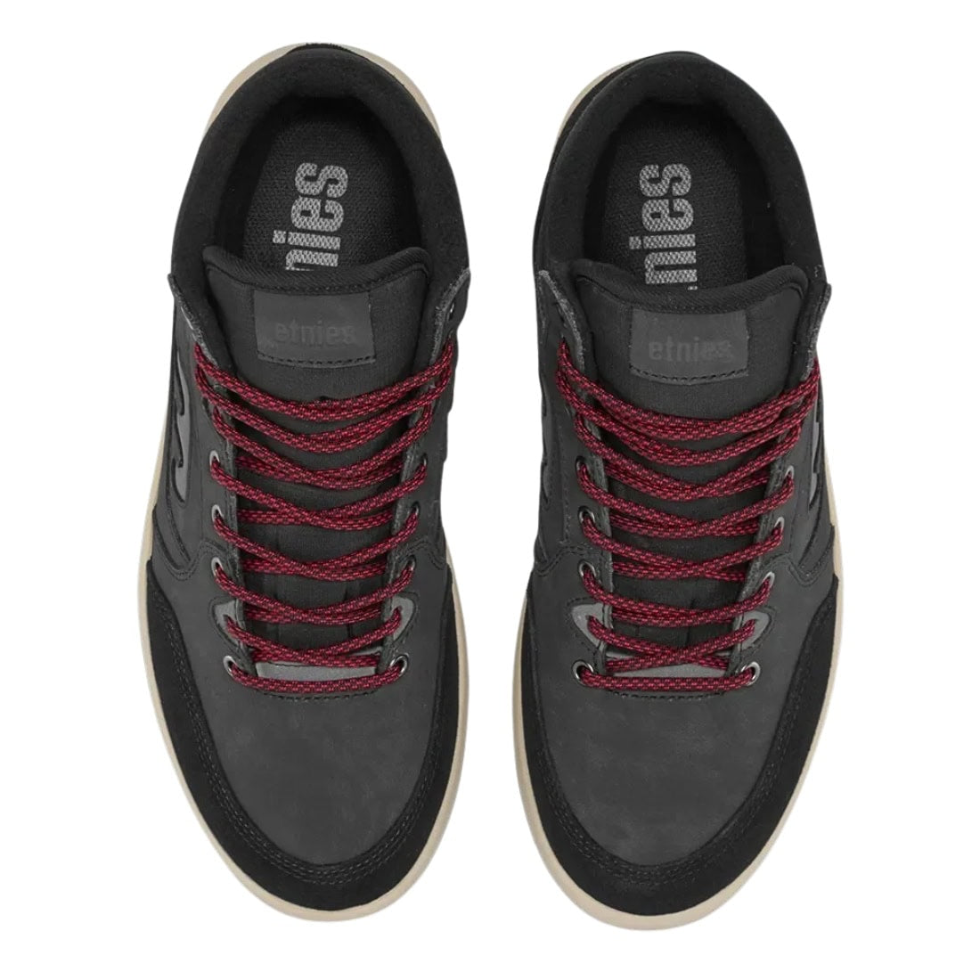 Etnies Loot HI WR Water Resistant Shoes - Black/Dark Grey - Mens High Top Trainers by Etnies