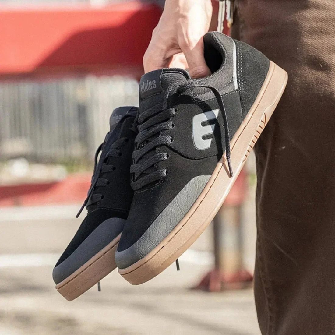 Etnies Marana Skate Shoes - Black/Charcoal/Gum