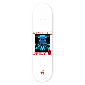 Evisen 8.38" Adults Only Deck - White - Skateboard Deck by Evisen 8.38 inch