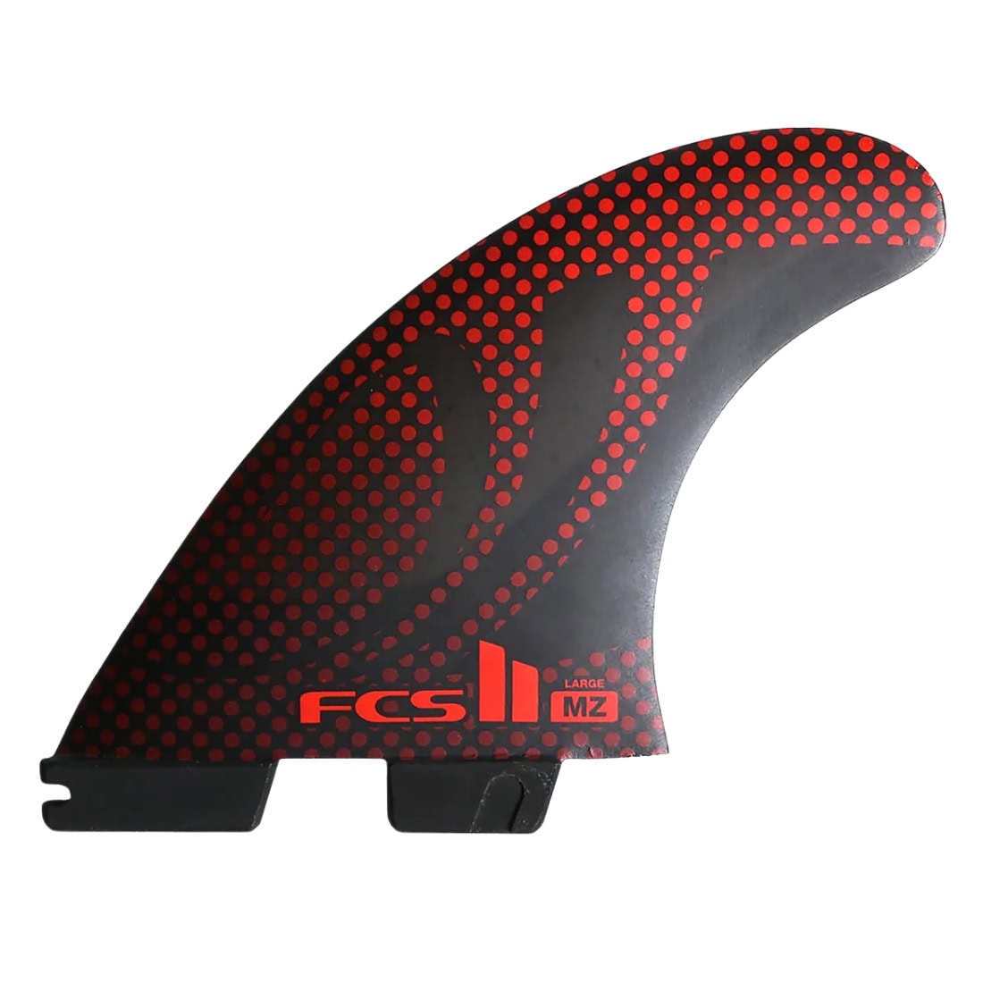 FCS II MZ Sharpeye PC (Large) Thruster Surfboard Fins - Black/Red - FCS II Fins by FCS Large Fins