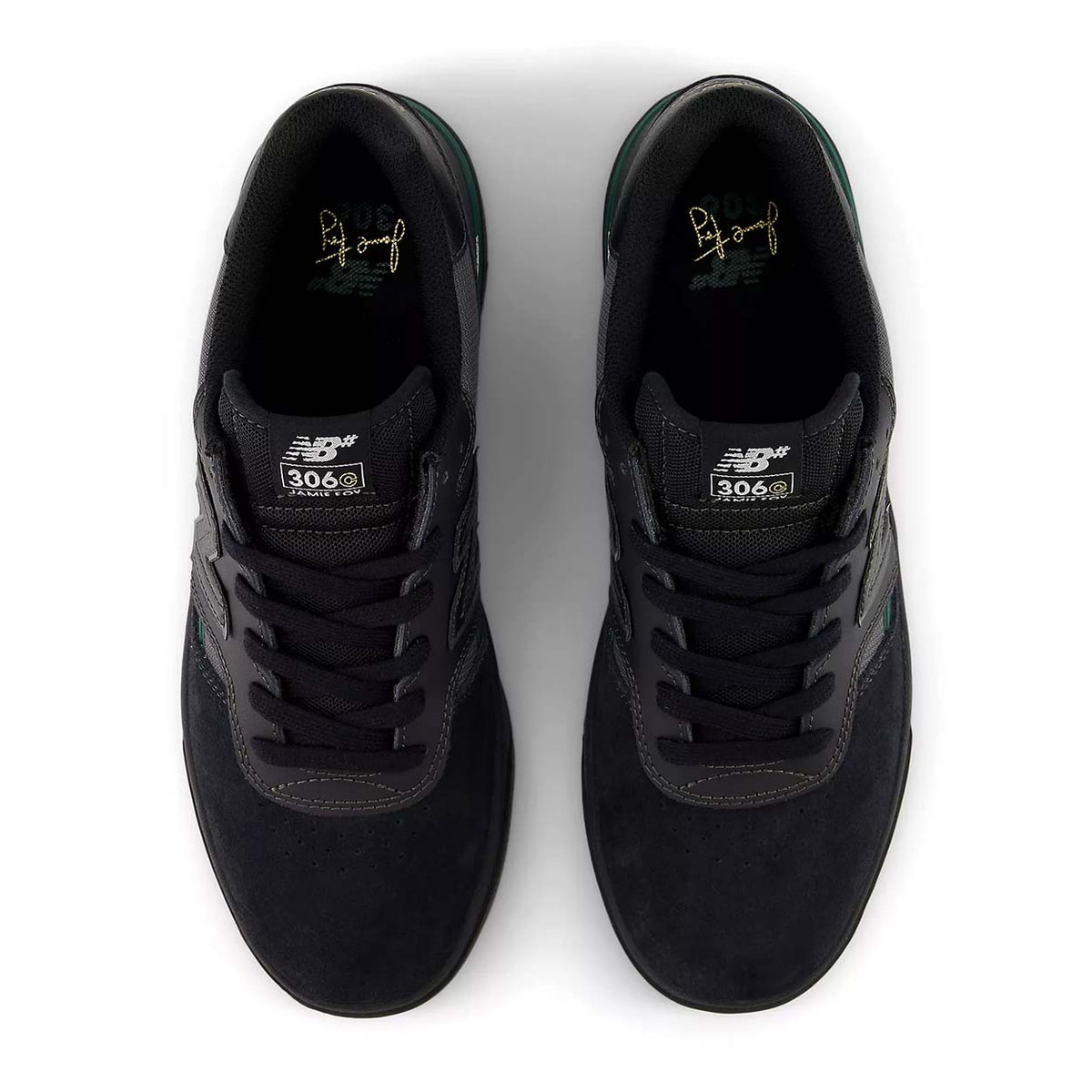 New Balance Numeric 306 Jamie Foy Cup Skate Shoes - Black/Nightwatch Green - Mens Skate Shoes by New Balance Numeric