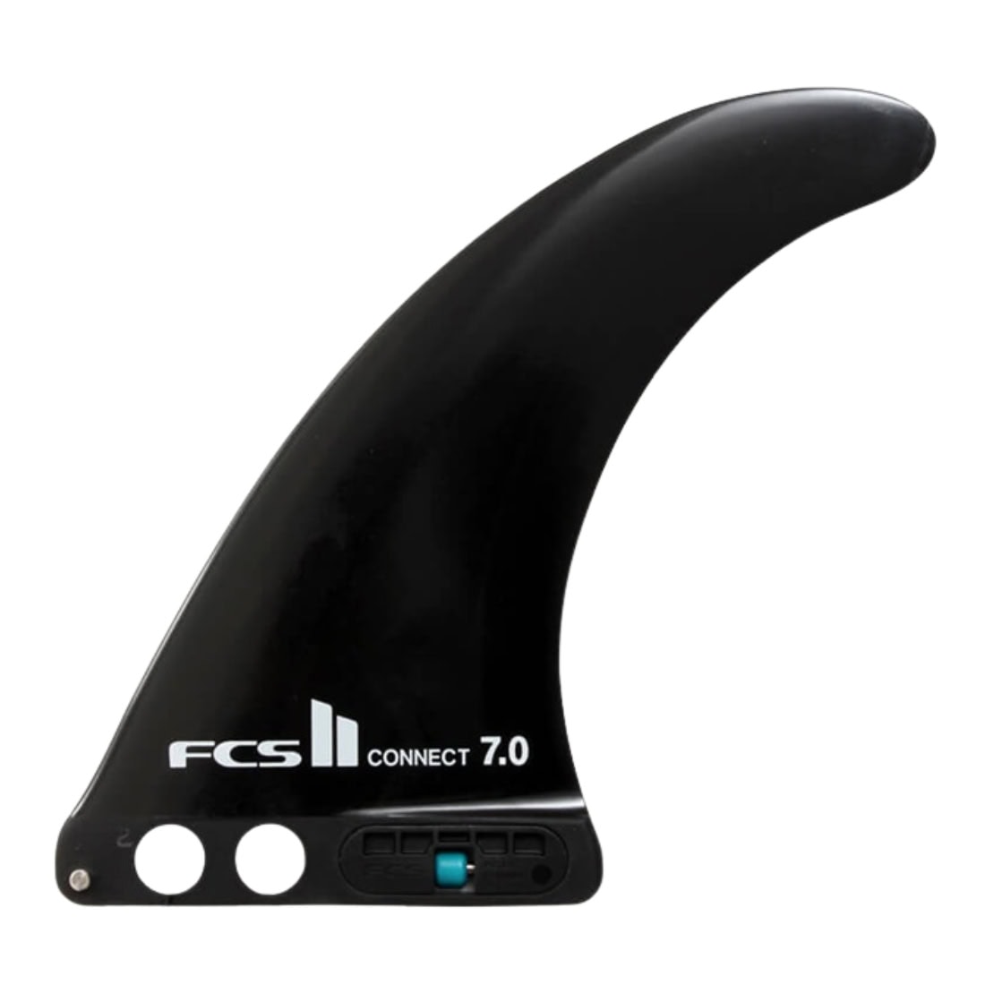 FCS II Connect GF 7" Single Fin - Black - Longboard/Single Fin by FCS 7 inch